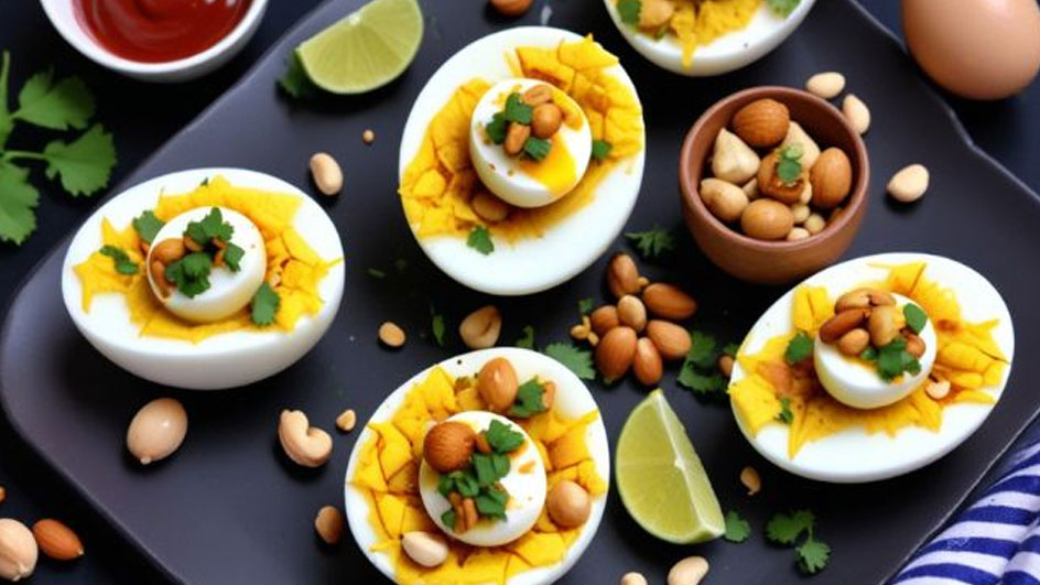 Boiled-Egg-Chaat-Dish